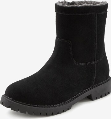 LASCANA Snow Boots in Black: front
