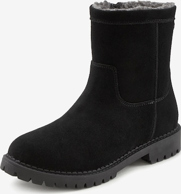 LASCANA - Botas de nieve en negro: frente