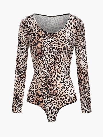 Body modelant 'Bodysuit Sculpting Shapewear Longsleeve mit String' cfab (formerly creamy fabrics) en beige