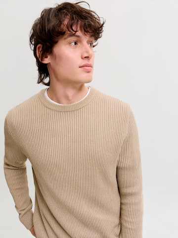 Pullover 'JJPANNEL' di JACK & JONES in marrone