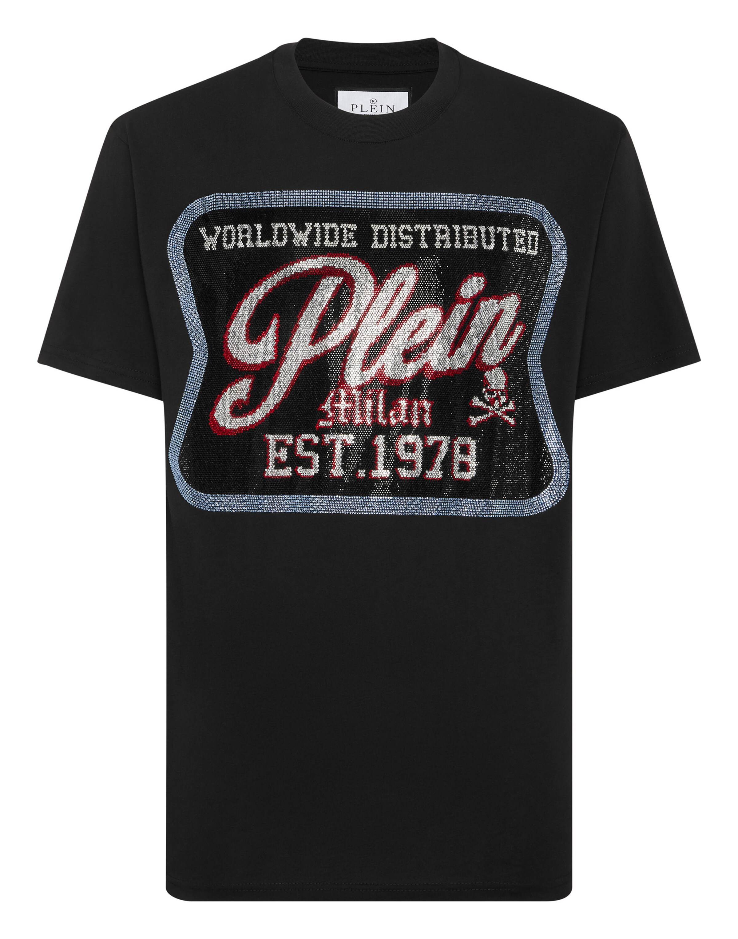 Philipp Plein Shirt 'Milan' in Zwart: voorkant