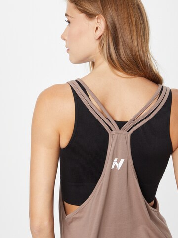 NEBBIA Sports Top in Brown