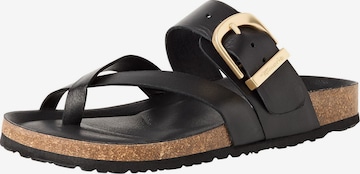 Mule Tamaris en noir : devant