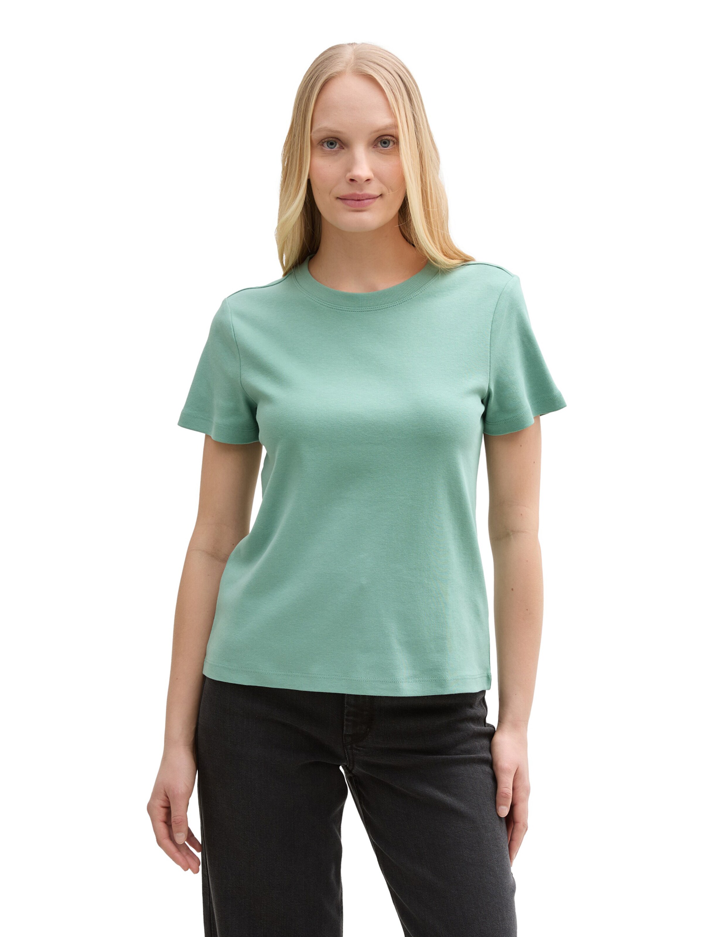 TOM TAILOR - Camiseta en verde: frente