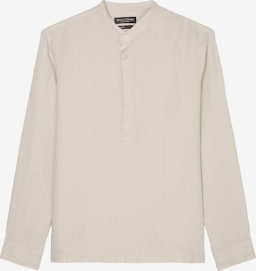 Marc O'Polo Button Up Shirt in Beige: front