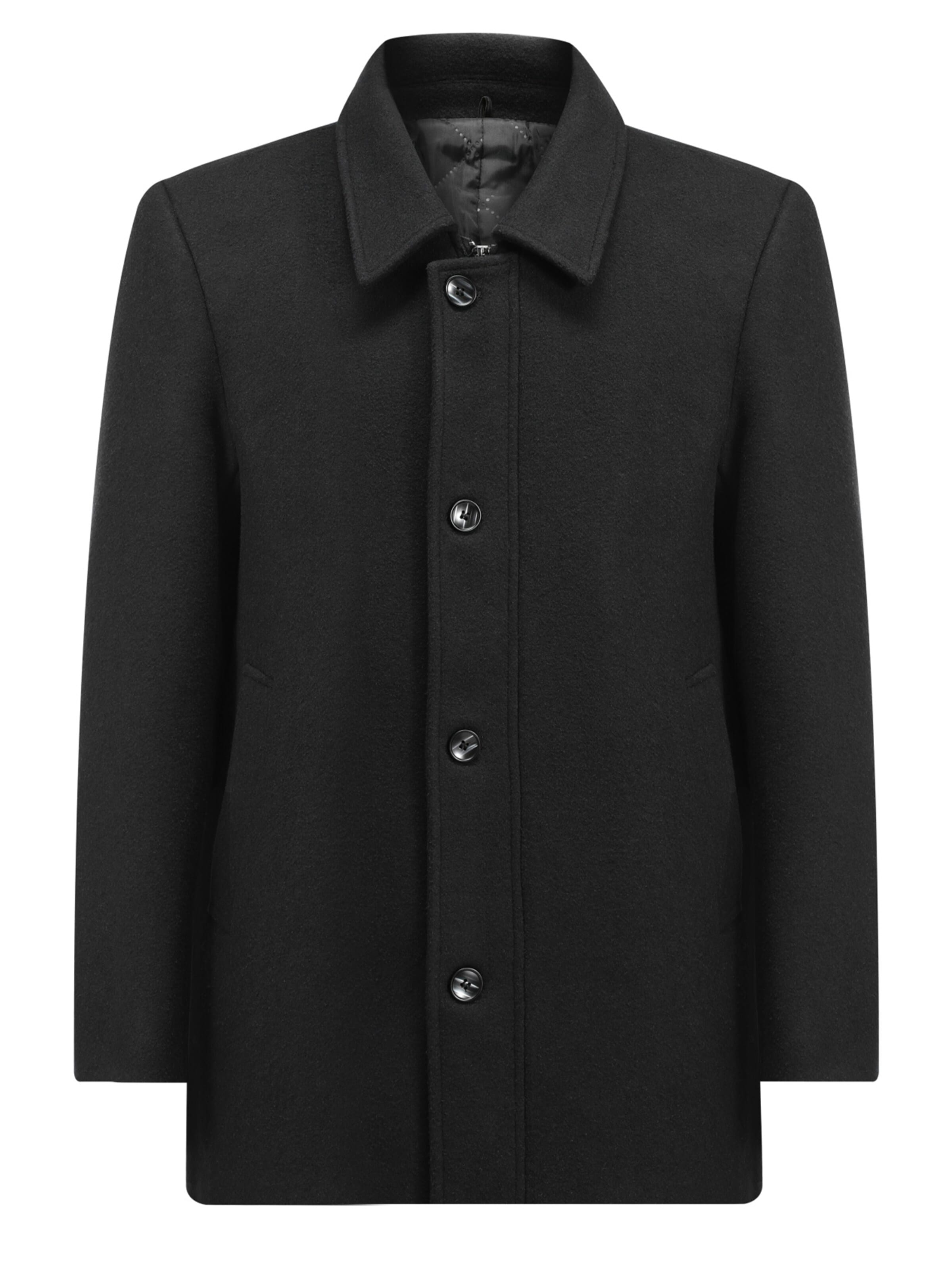 ALLTHEMEN Winter Coat 'Raureif' in S in Black, Item view