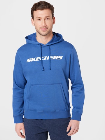 SKECHERS Sportsweatshirt i blå: forside