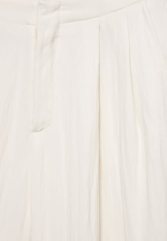Pull&Bear Широки крачоли Панталон с набор в бежово