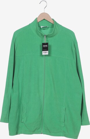 Ulla Popken Sweatshirt & Zip-Up Hoodie in 7XL in Green: front