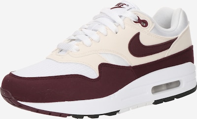 Nike Sportswear Matalavartiset tennarit 'Nike Air Max 1 87' värissä tummanpunainen / valkoinen / offwhite, Tuotenäkymä