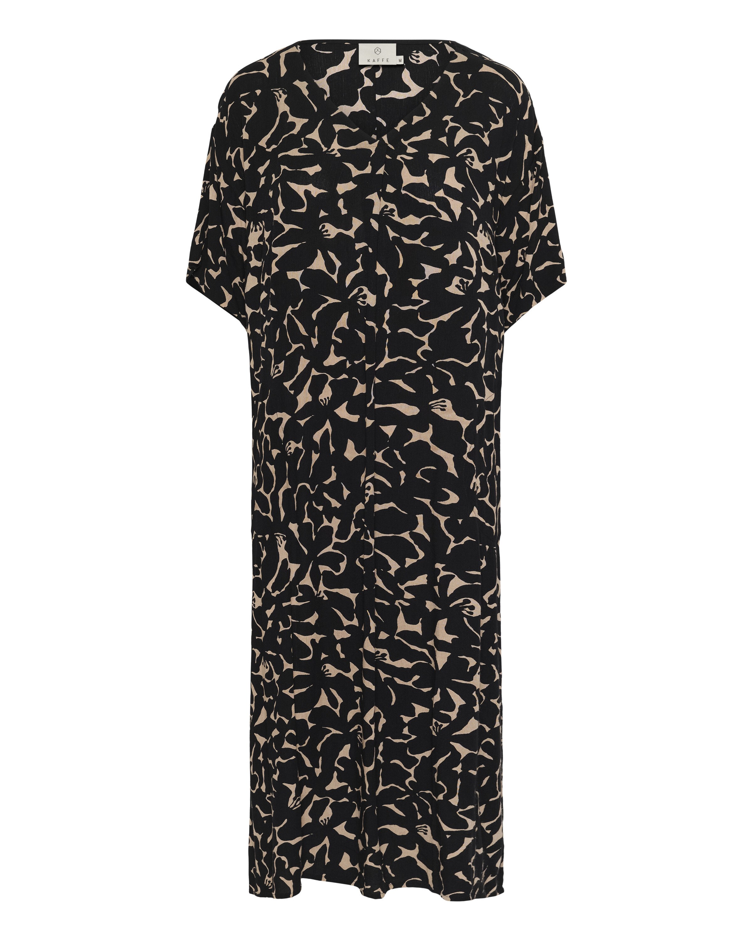 Kaffe Kjole 'Isabella' i beige / sort, Produktvisning