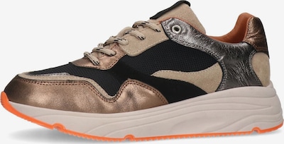 MANFIELD Sneaker in braun / hellbraun / schwarz / silber, Produktansicht