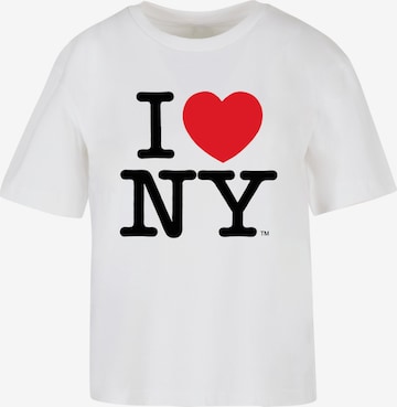 Merchcode T-Shirt 'I Love NY' in Weiß: Vorderseite