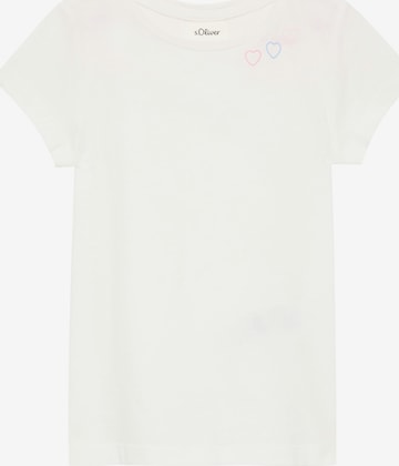 T-Shirt s.Oliver en blanc : devant