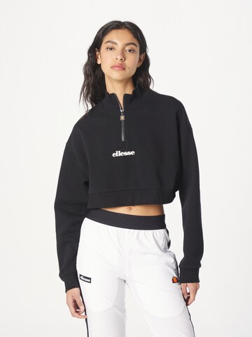 ELLESSE Sweatshirt 'Tirant' in Zwart: voorkant