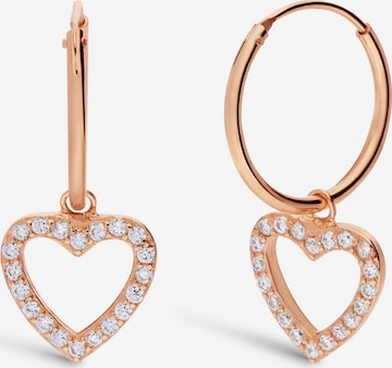 Lucardi Earrings in Gold: front