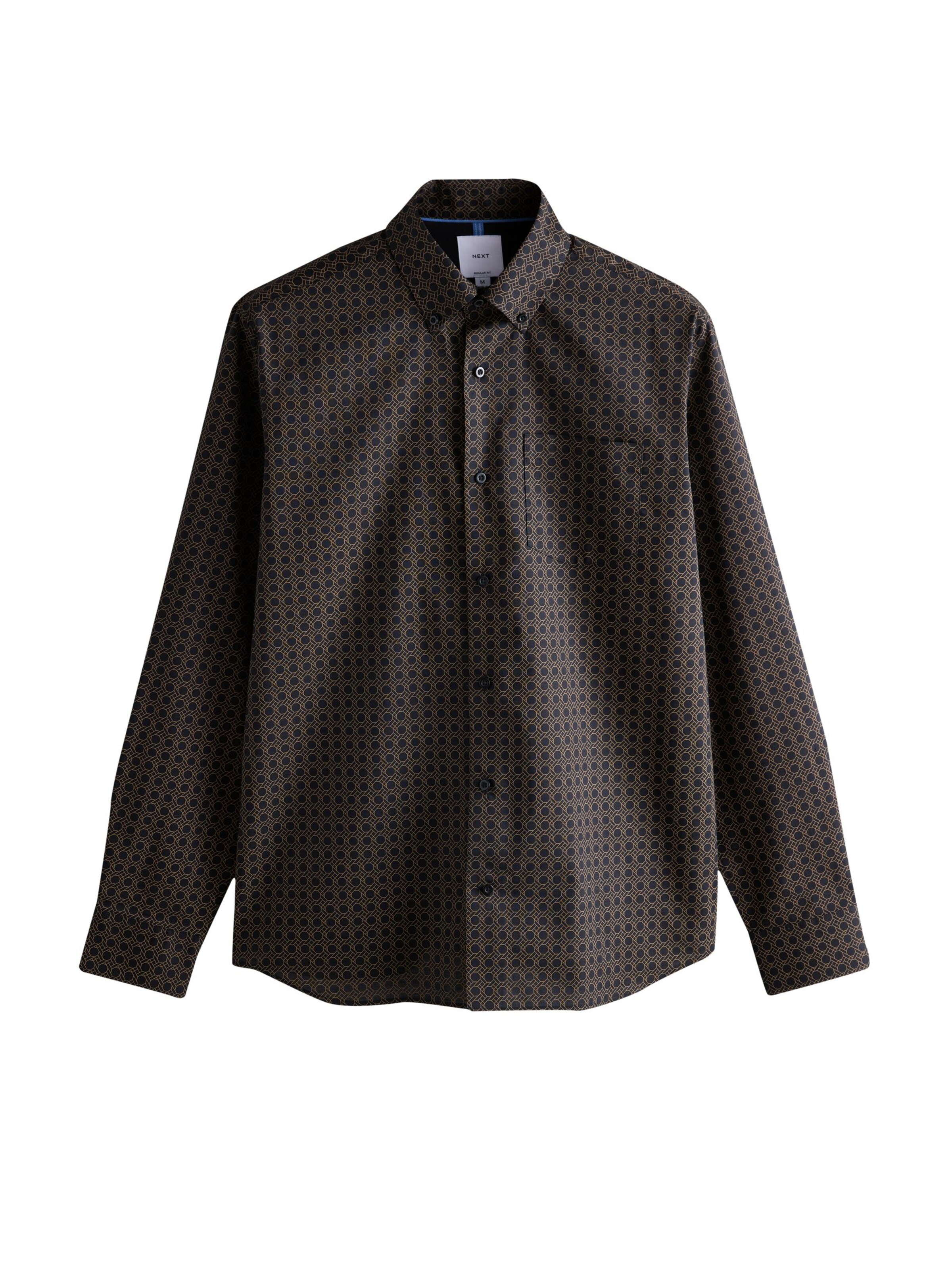 Next Средняя посадка Рубашка в Черный