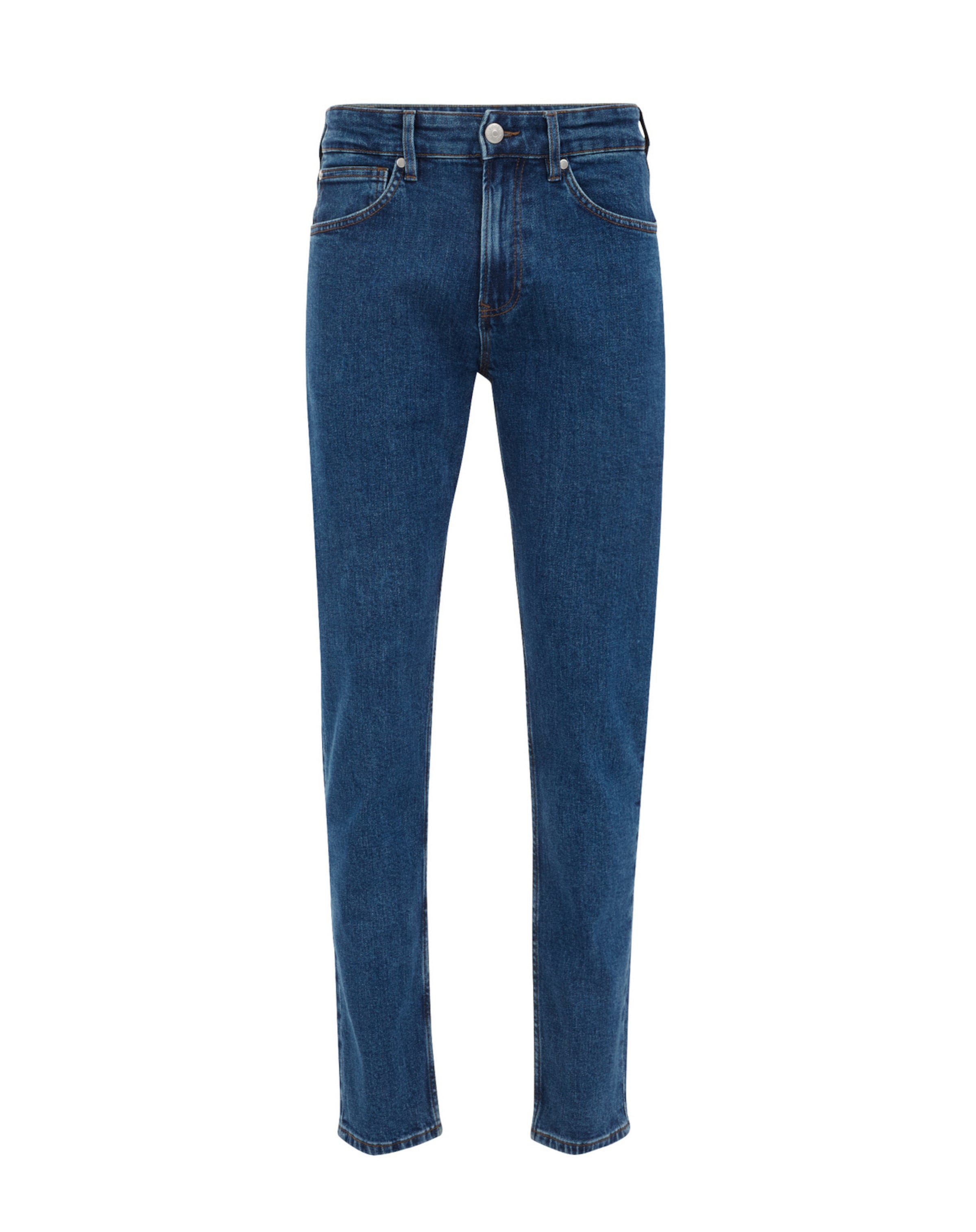 WE Fashion Slimfit Džíny – modrá: přední strana