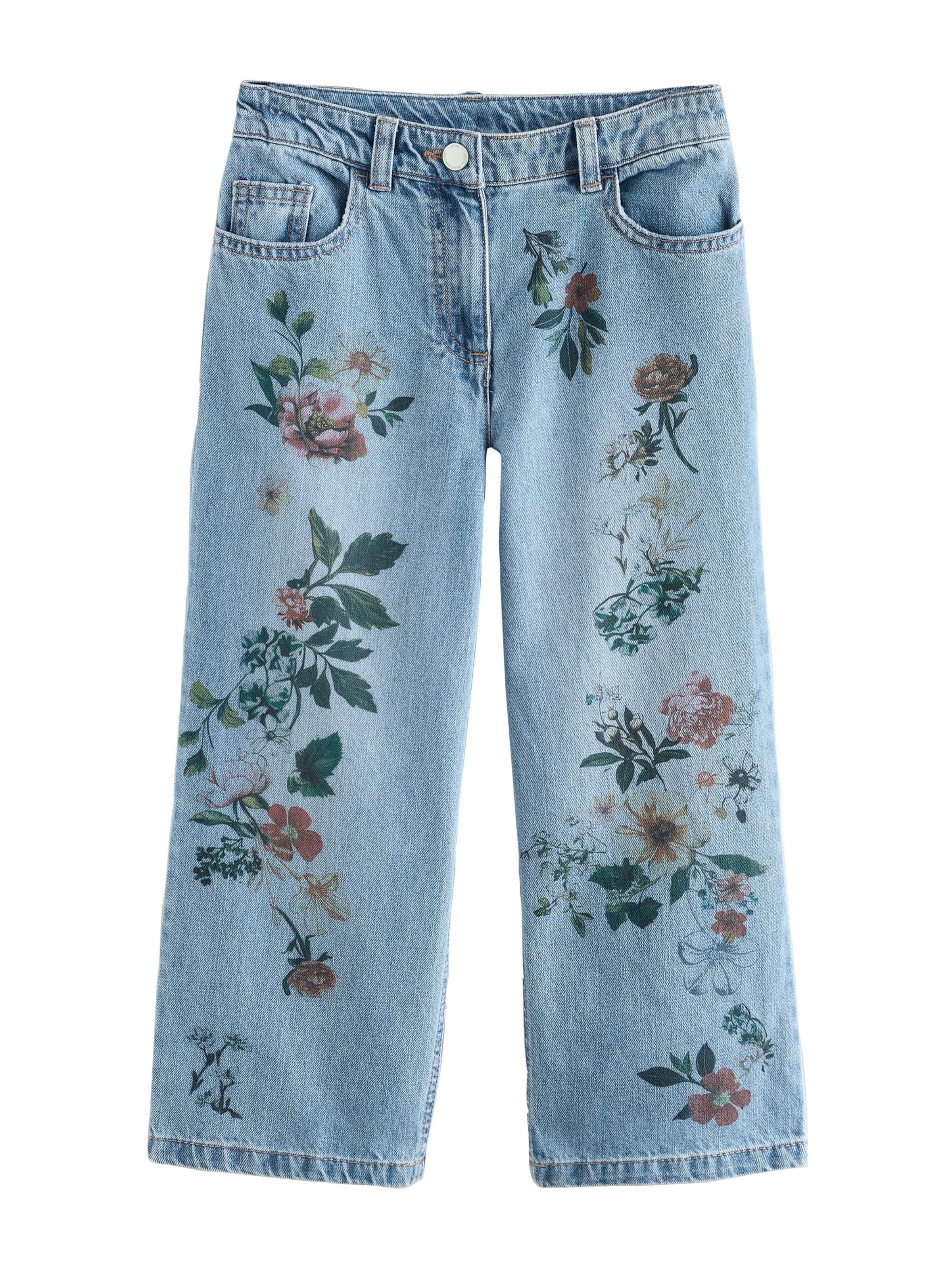 Next Wide leg Jeans i blå: framsida