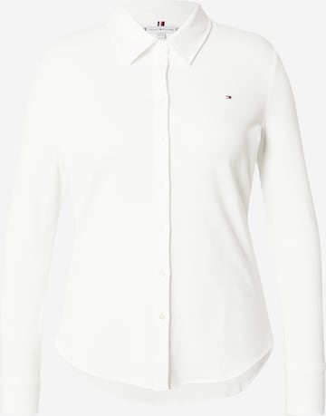Tommy Hilfiger Curve Blouse in Wit: voorkant