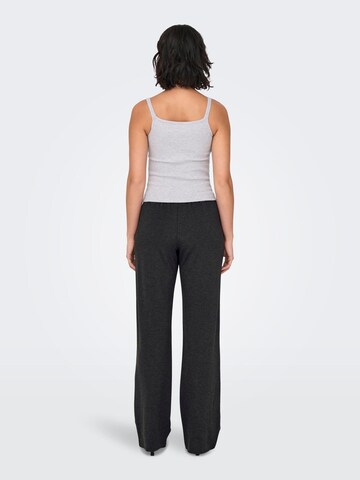 ONLY Wide leg Trousers 'POPTRASH' in Grey