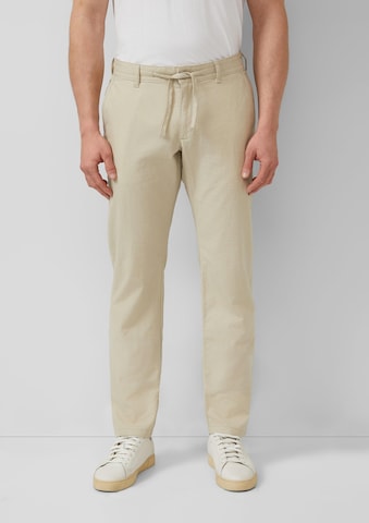 Regular Pantalon chino ' PHOENIX ' s.Oliver en beige : devant