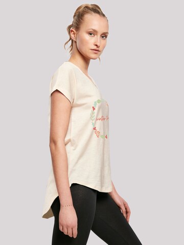 T-shirt 'Winter Time' F4NT4STIC en beige