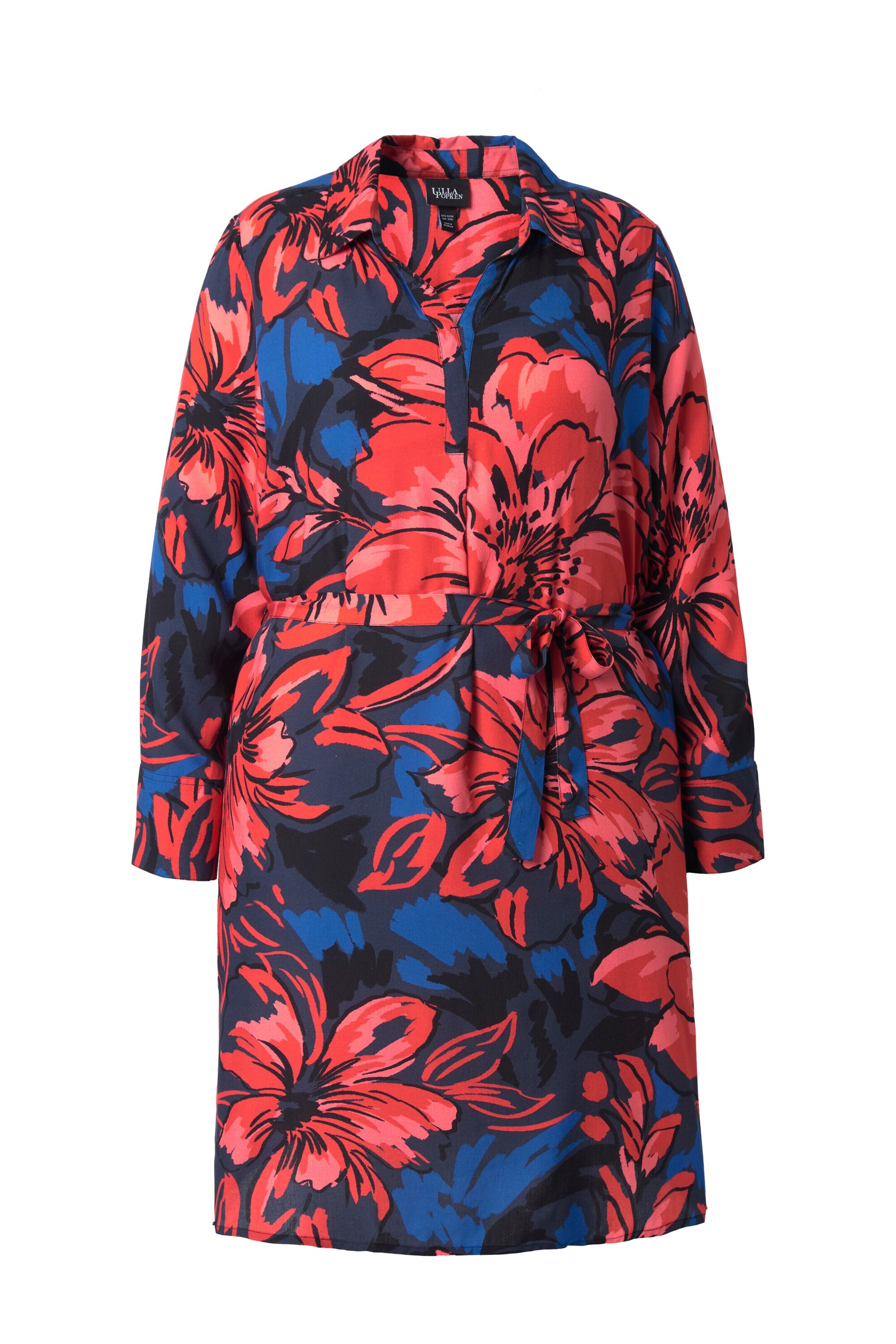 Ulla Popken Jurk in Blauw: voorkant