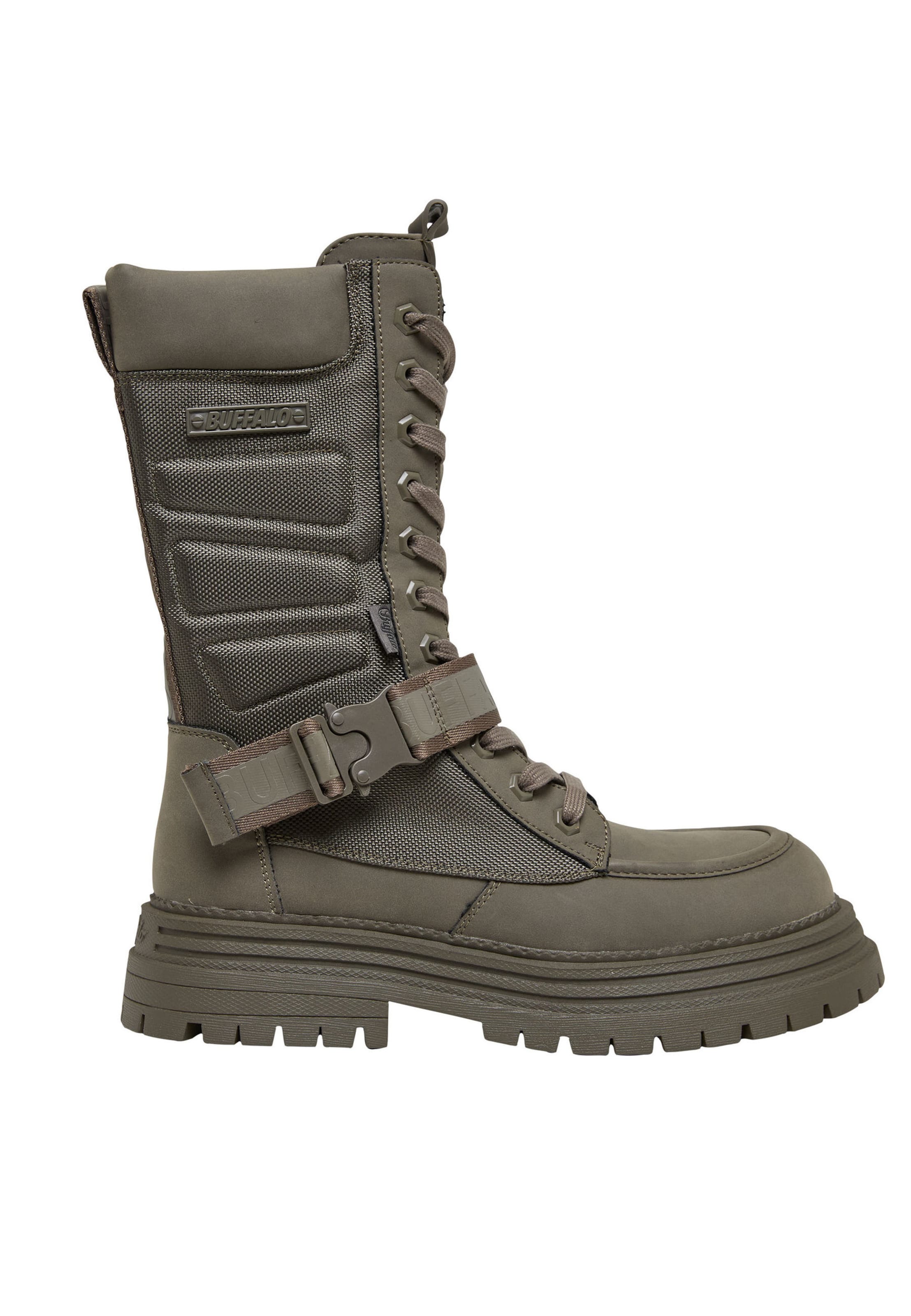 Bottes à lacets 'Lennox' BUFFALO en vert : devant