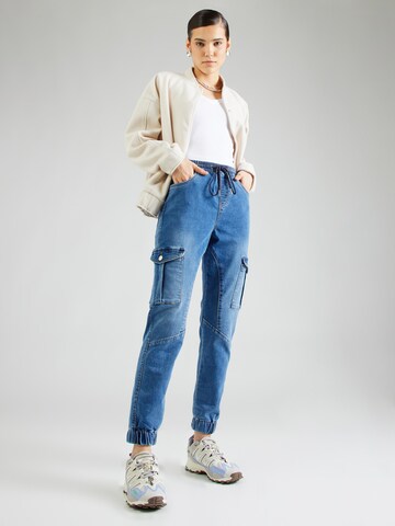 ONLY Tapered Cargo jeans 'KELDA' in Blue