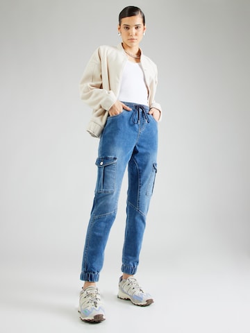 Effilé Jeans cargo 'KELDA' ONLY en bleu