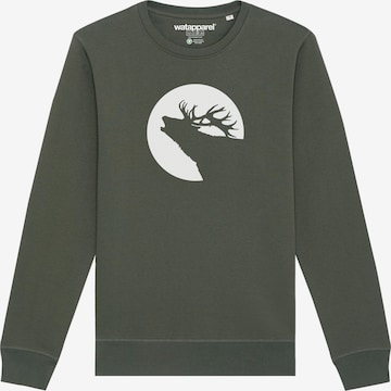 Sweat-shirt ' Röhrender Hirsch ' Watapparel en vert : devant