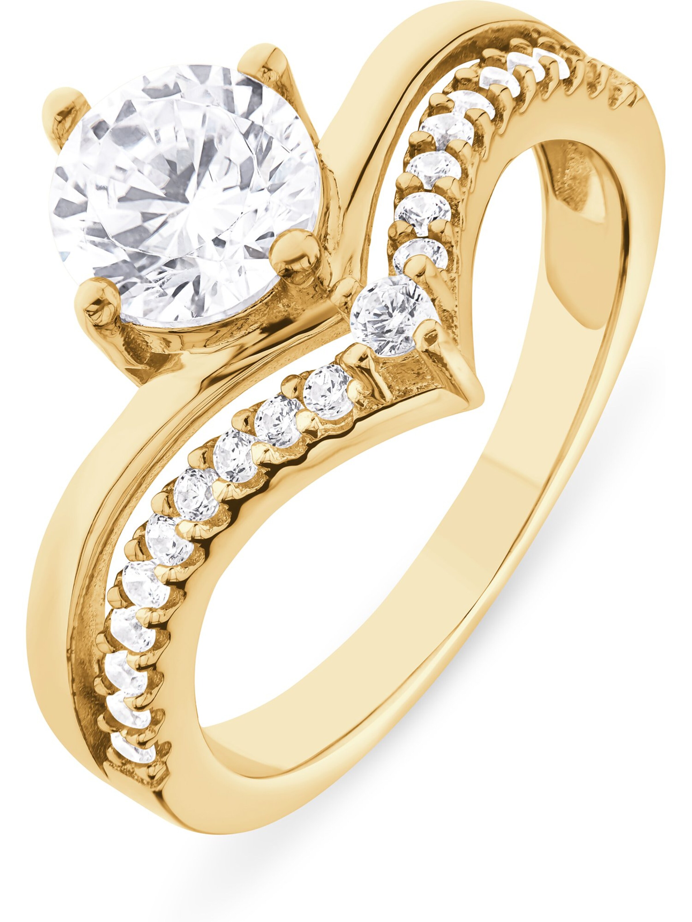FAVS Ring in Gold: front