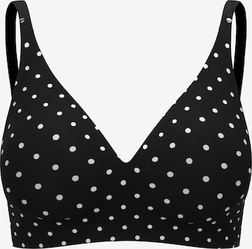 cfab (formerly creamy fabrics) - Sujetador 'Comfort Push-Up BH' en negro: frente