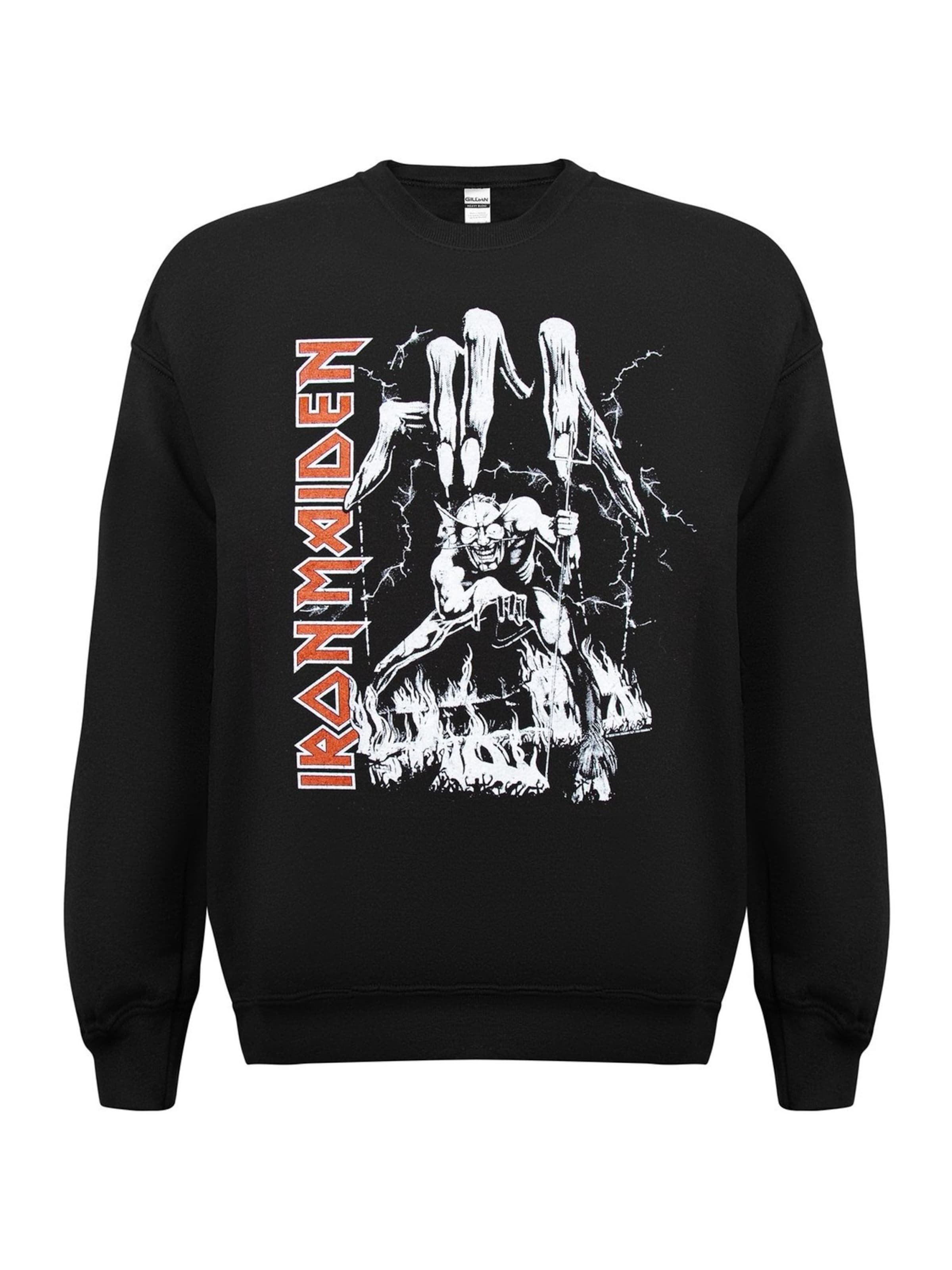 Iron Maiden - Sudadera 'Iron maiden Number Of The Beast Big Hand Sweatshirt' en negro: frente