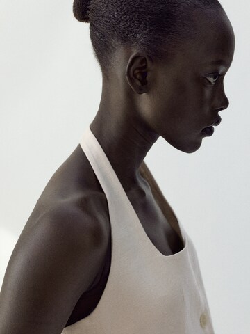 MANGO Telovnik 'Boreli' | bela barva