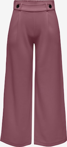 JDY Wide leg Pleat-Front Pants 'Geggo' in Pink: front
