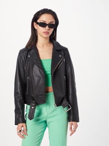 PIECES Between-Season Jacket 'NICOLINA' in Black: front