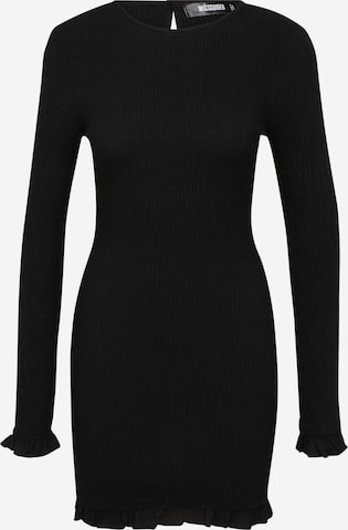 Missguided Koktejlové šaty – černá: přední strana