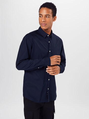 mėlyna ESPRIT Standartinis modelis Marškiniai: priekis