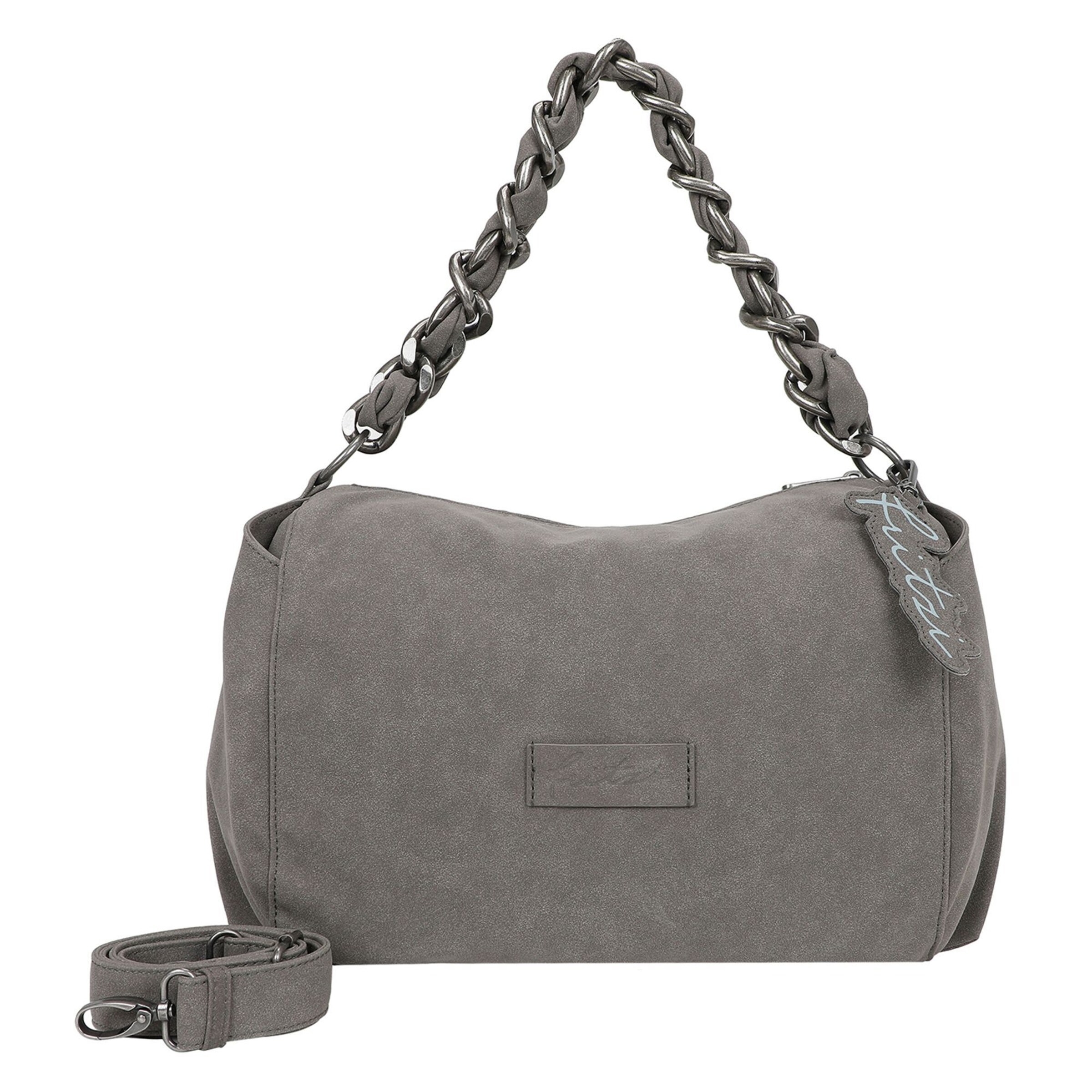 Borsa a spalla di Fritzi aus Preußen in grigio: frontale