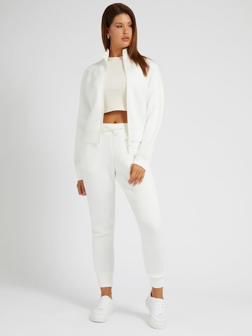 GUESS Sweat jacket 'New Allie' in White