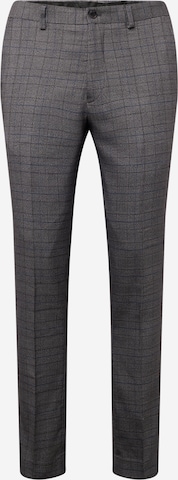 Coupe slim Pantalon à plis 'FRANCO' JACK & JONES en gris : devant