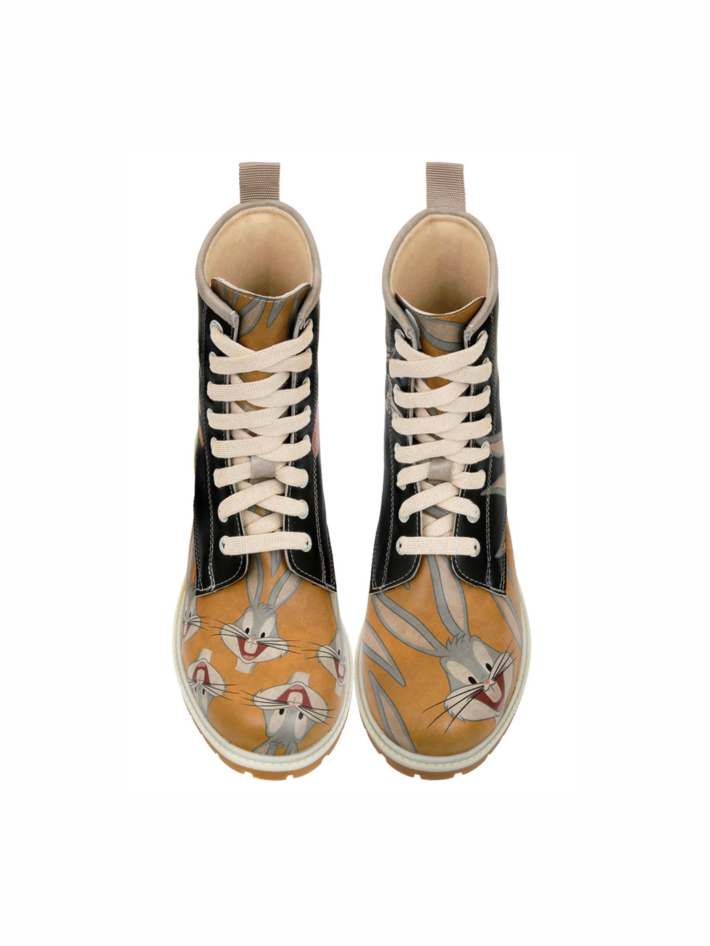 DOGO Lace-Up Boots 'DOGO Boots - Double Trouble' in Orange