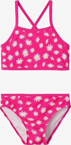 NAME IT Bustier Bikini 'Zimone' i rosa: forside