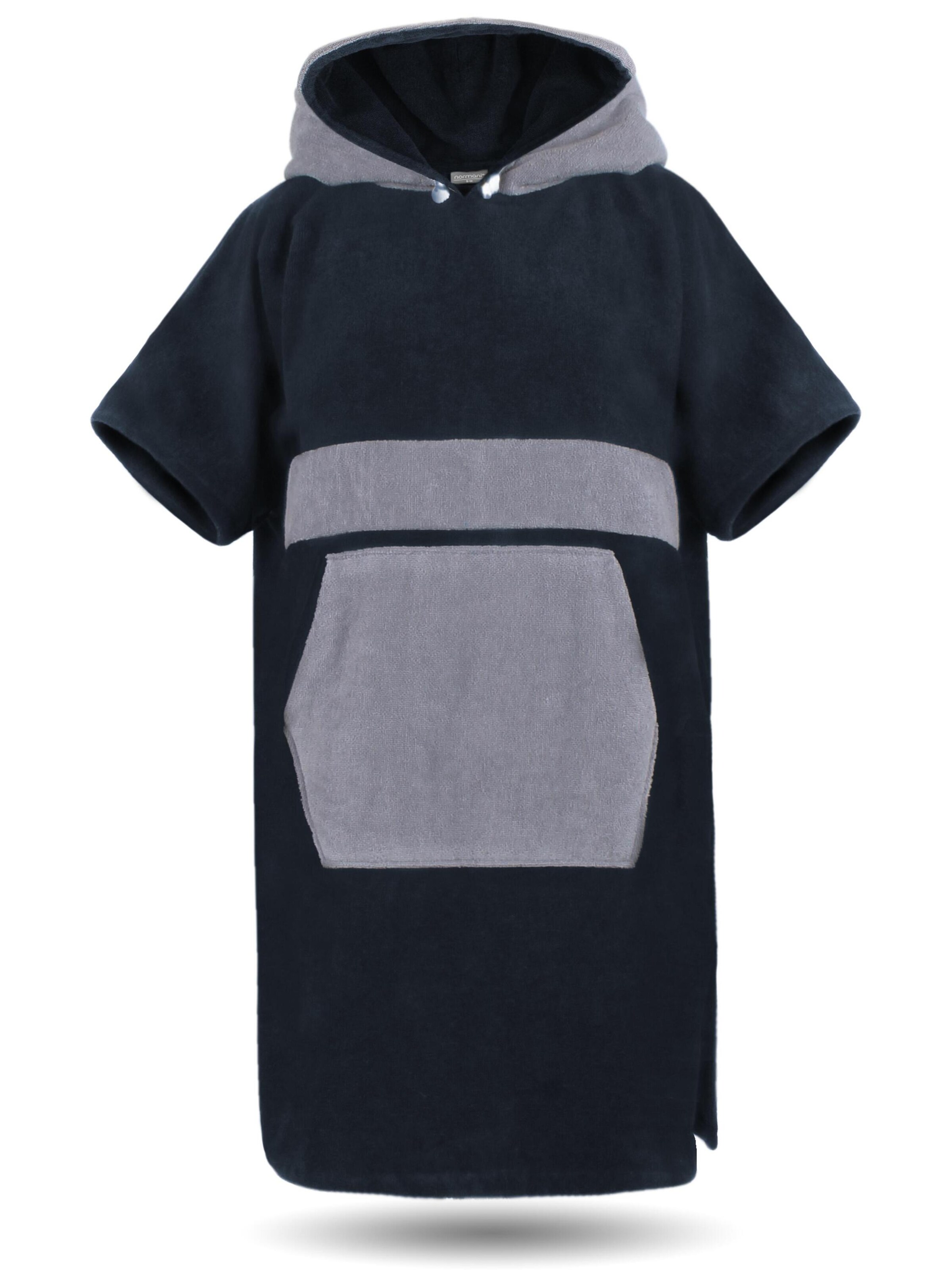 Peignoir court normani en bleu : devant