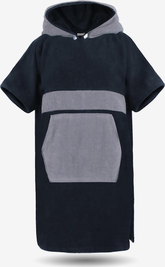 normani Badeponcho in marine / grau, Produktansicht