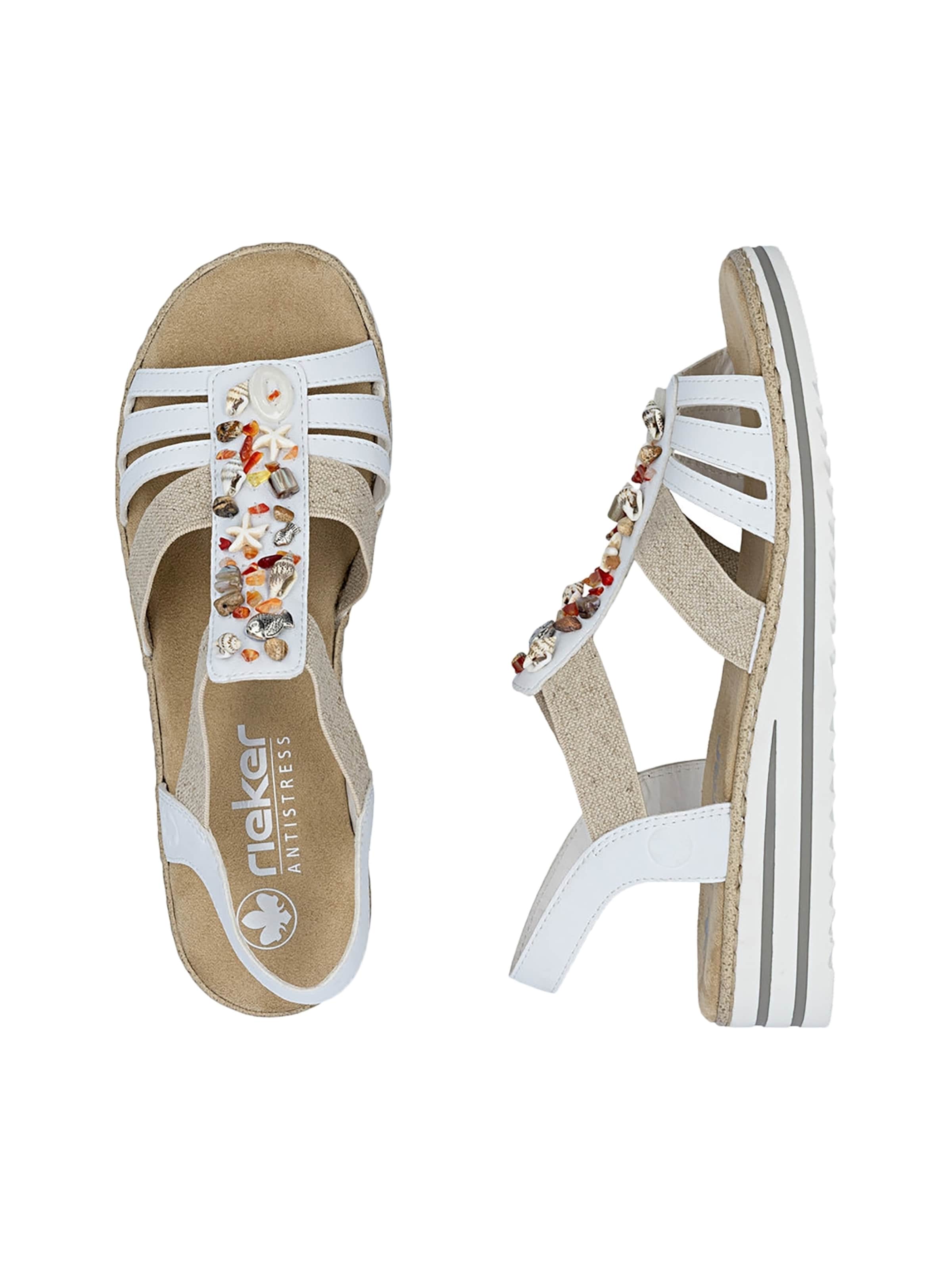 Rieker - Sandalias en blanco