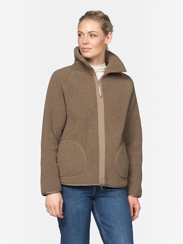 Veste en polaire ILSE JACOBSEN en beige : devant