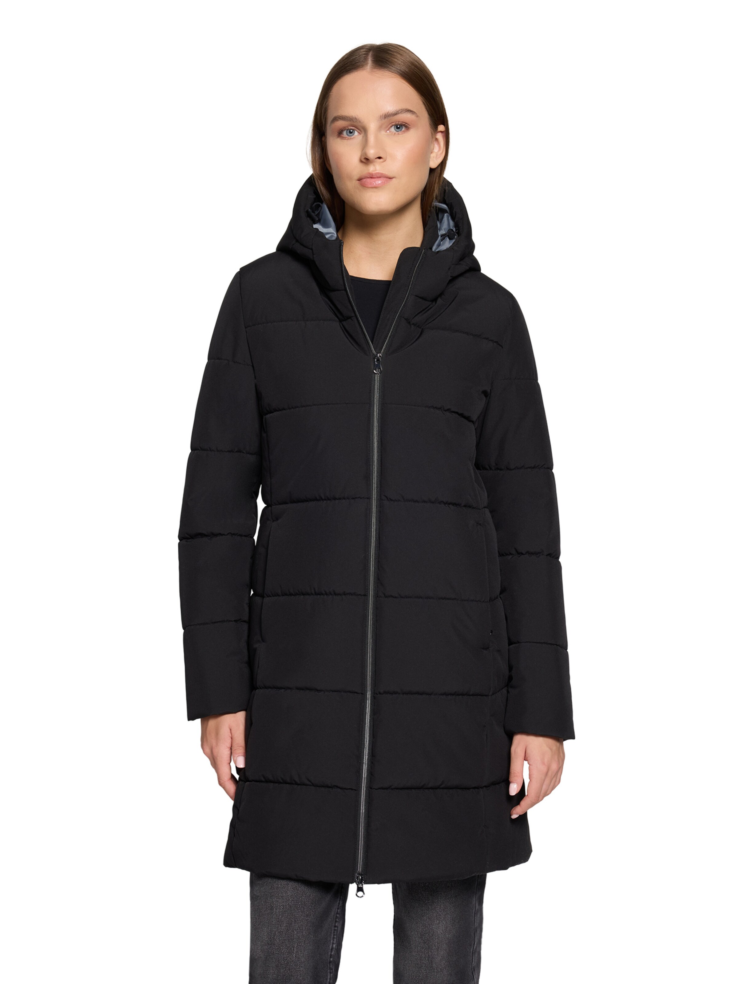 Giacca invernale di VOICE in nero: frontale